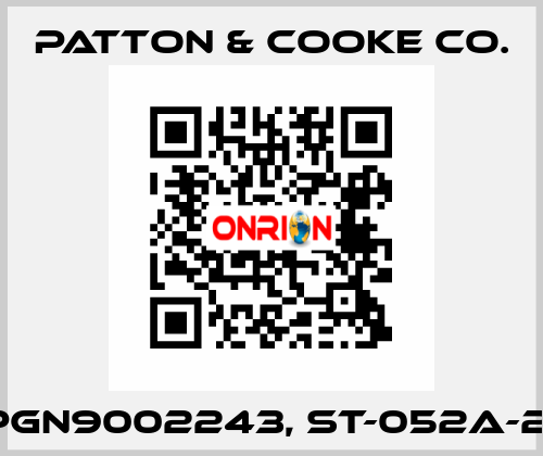 PGN9002243, ST-052A-21 Patton & Cooke Co.