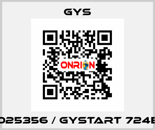 025356 / Gystart 724E GYS