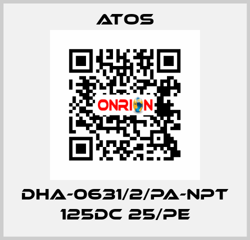 DHA-0631/2/PA-NPT 125DC 25/PE Atos