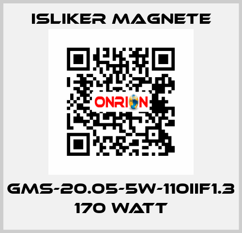 GMs-20.05-5W-110IIF1.3 170 watt ISLIKER MAGNETE