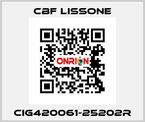CIG420061-25202R CBF LISSONE