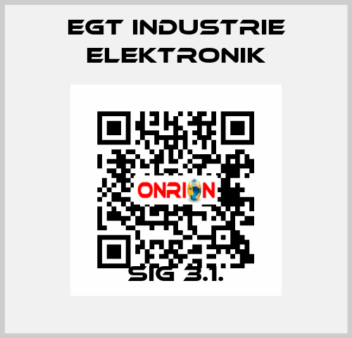 SIG 3.1. EGT Industrie elektronik