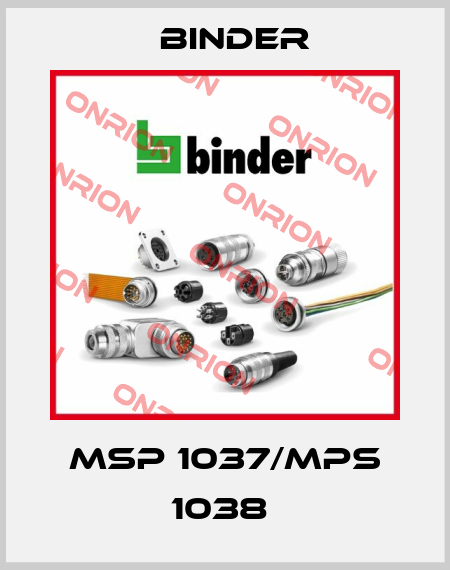MSP 1037/MPS 1038  Binder