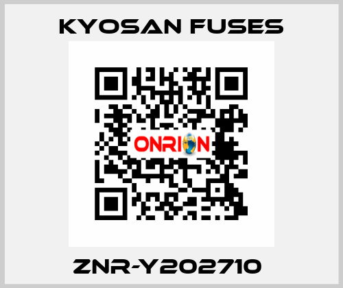 ZNR-Y202710  Kyosan Fuses