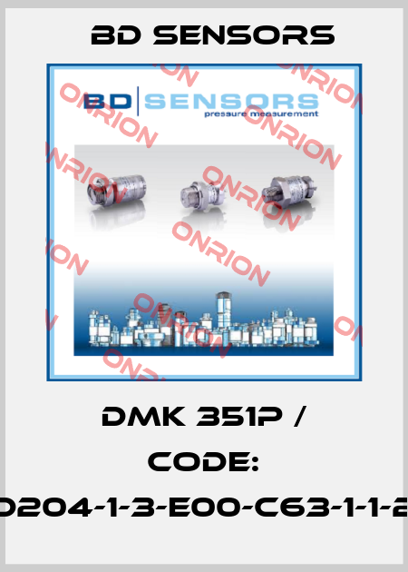 DMK 351P / Code: 295-D204-1-3-E00-C63-1-1-2-000 Bd Sensors
