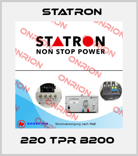 220 TPR B200  Statron