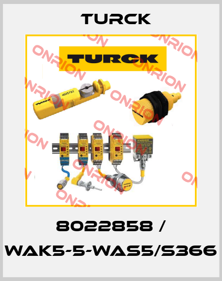8022858 / WAK5-5-WAS5/S366 Turck
