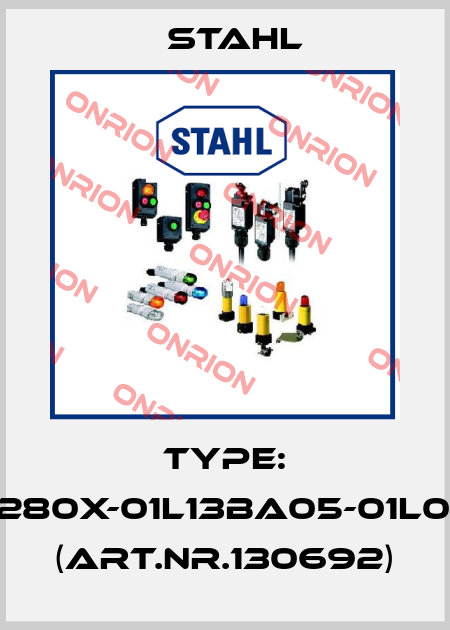 Type: 8040/1280X-01L13BA05-01L08BA05 (Art.Nr.130692) Stahl