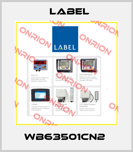 WB63501CN2  Label