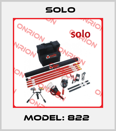 Model: 822  Solo