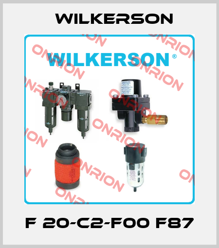F 20-C2-F00 F87 Wilkerson
