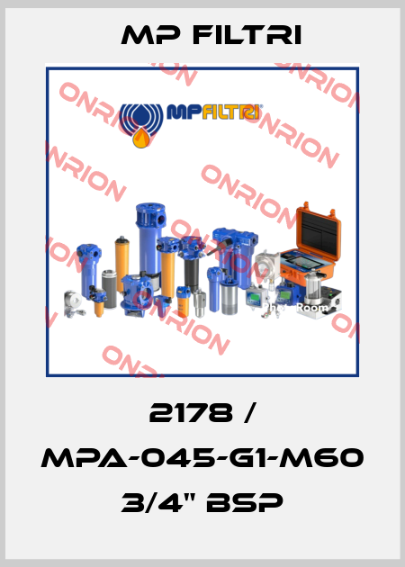 2178 / MPA-045-G1-M60    3/4" BSP MP Filtri