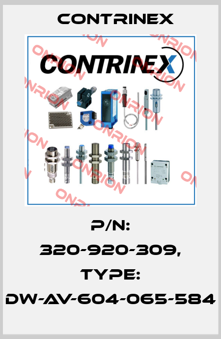 p/n: 320-920-309, Type: DW-AV-604-065-584 Contrinex