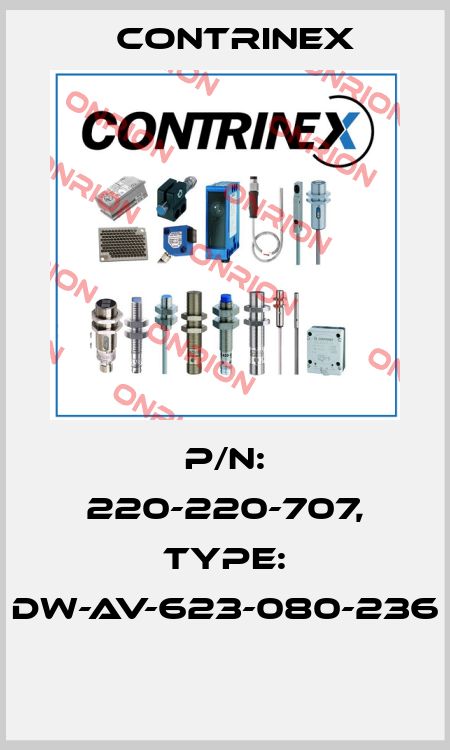 P/N: 220-220-707, Type: DW-AV-623-080-236  Contrinex