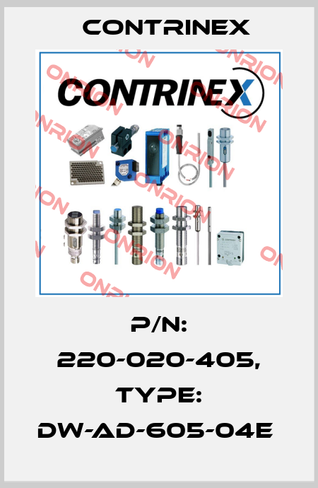 P/N: 220-020-405, Type: DW-AD-605-04E  Contrinex