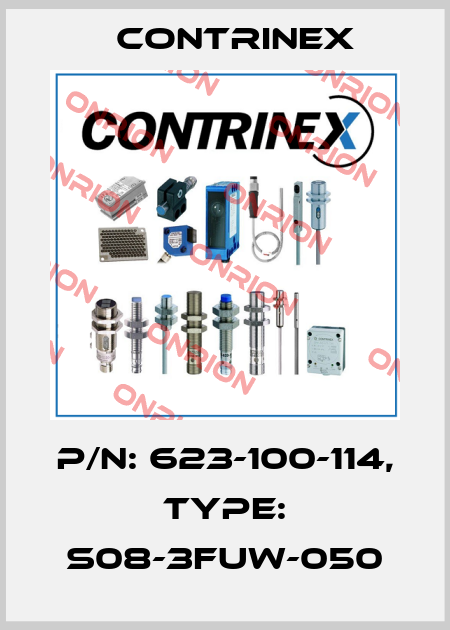 p/n: 623-100-114, Type: S08-3FUW-050 Contrinex