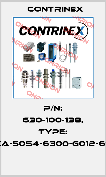 P/N: 630-100-138, Type: YCA-50S4-6300-G012-69K  Contrinex
