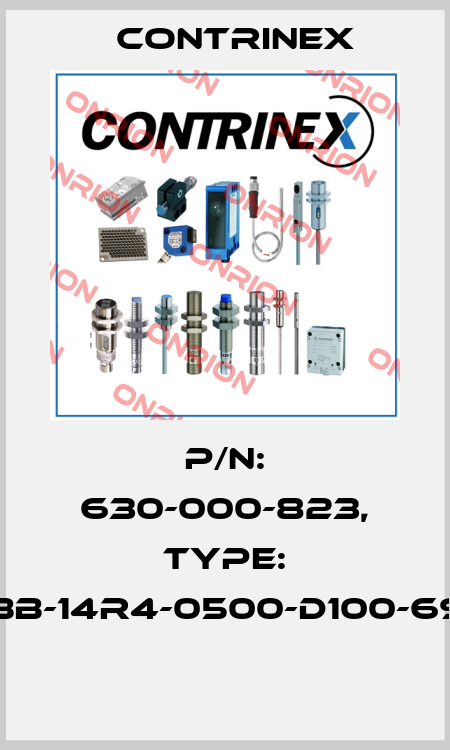 P/N: 630-000-823, Type: YBB-14R4-0500-D100-69K  Contrinex