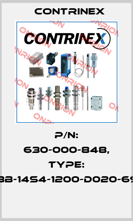 P/N: 630-000-848, Type: YBB-14S4-1200-D020-69K  Contrinex
