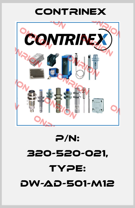 p/n: 320-520-021, Type: DW-AD-501-M12 Contrinex