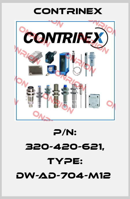 P/N: 320-420-621, Type: DW-AD-704-M12  Contrinex