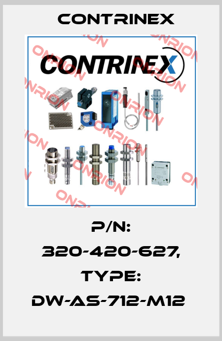 P/N: 320-420-627, Type: DW-AS-712-M12  Contrinex