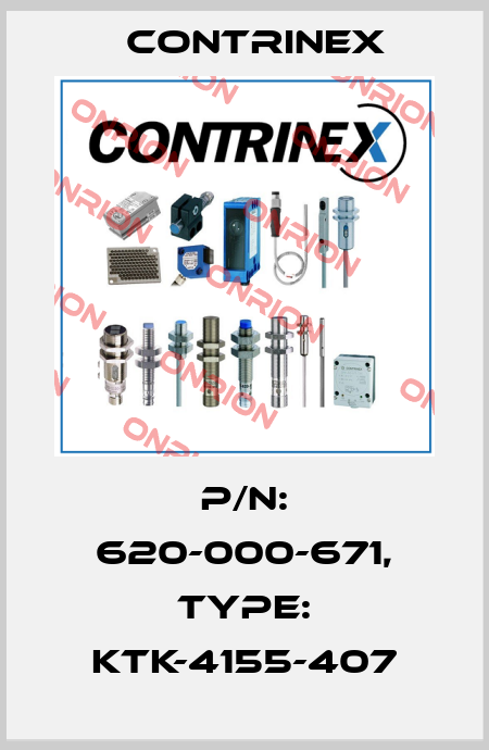 p/n: 620-000-671, Type: KTK-4155-407 Contrinex