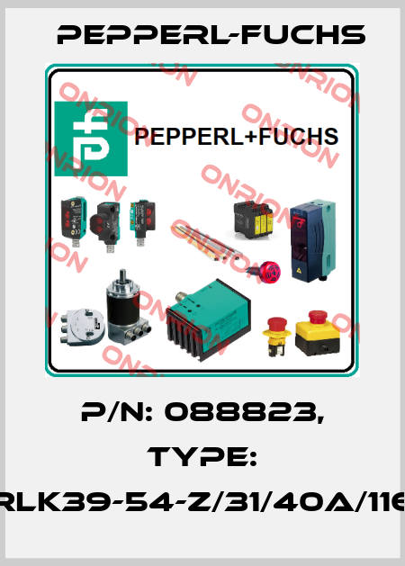 p/n: 088823, Type: RLK39-54-Z/31/40a/116 Pepperl-Fuchs