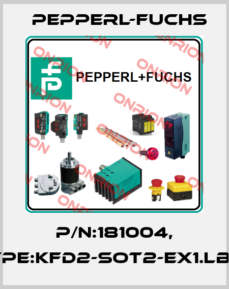 P/N:181004, Type:KFD2-SOT2-EX1.LB.IO Pepperl-Fuchs