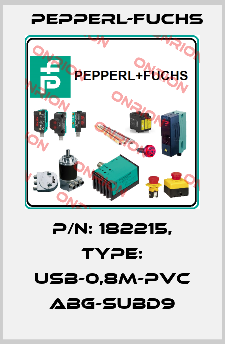 p/n: 182215, Type: USB-0,8M-PVC ABG-SUBD9 Pepperl-Fuchs
