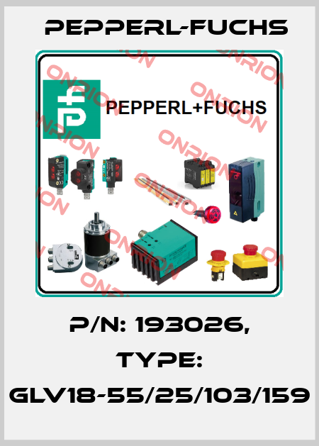 p/n: 193026, Type: GLV18-55/25/103/159 Pepperl-Fuchs