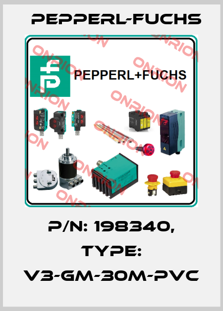 p/n: 198340, Type: V3-GM-30M-PVC Pepperl-Fuchs