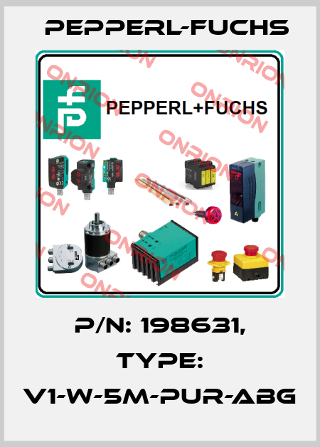 p/n: 198631, Type: V1-W-5M-PUR-ABG Pepperl-Fuchs