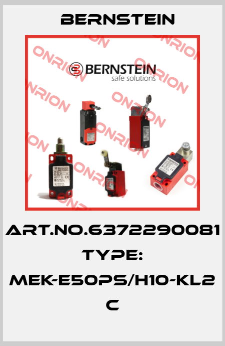 Art.No.6372290081 Type: MEK-E50PS/H10-KL2            C Bernstein