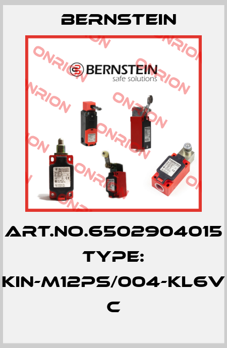 Art.No.6502904015 Type: KIN-M12PS/004-KL6V           C Bernstein