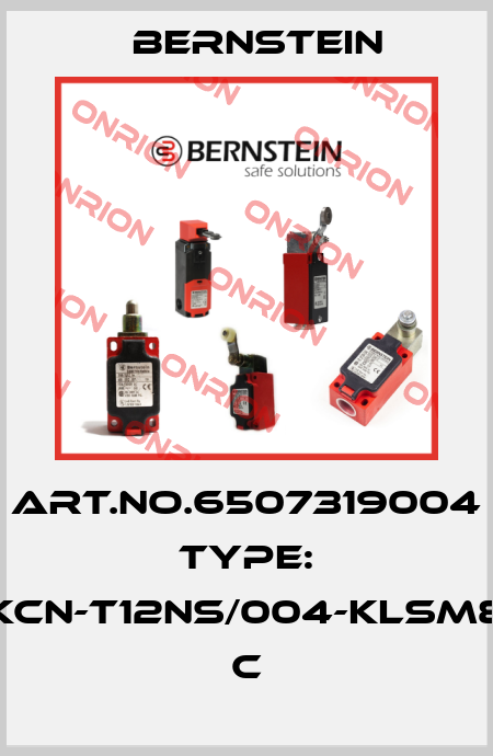 Art.No.6507319004 Type: KCN-T12NS/004-KLSM8          C Bernstein