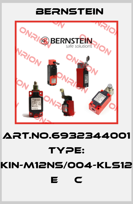 Art.No.6932344001 Type: KIN-M12NS/004-KLS12    E     C Bernstein