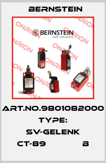 Art.No.9801082000 Type: SV-GELENK CT-89              B Bernstein