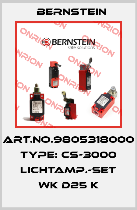 Art.No.9805318000 Type: CS-3000 LICHTAMP.-SET WK D25 K Bernstein