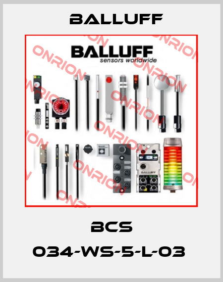 BCS 034-WS-5-L-03  Balluff