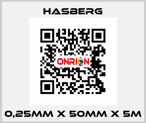 0,25MM X 50MM X 5M Hasberg