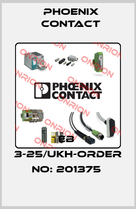 EB  3-25/UKH-ORDER NO: 201375  Phoenix Contact