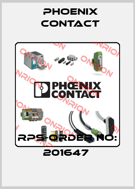 RPS-ORDER NO: 201647  Phoenix Contact