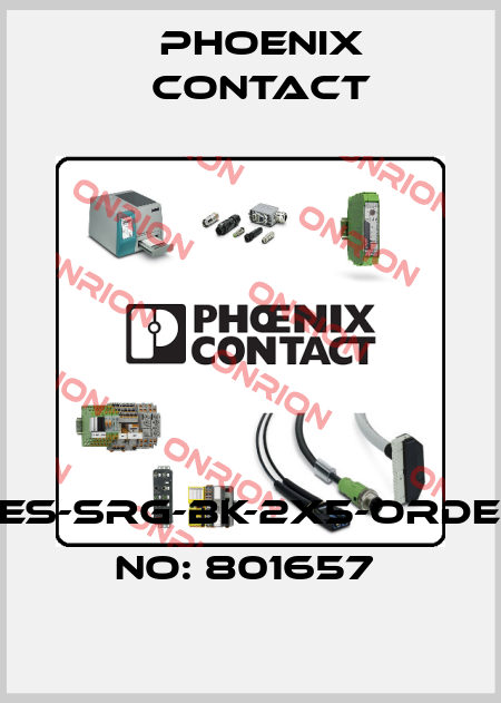 CES-SRG-BK-2X5-ORDER NO: 801657  Phoenix Contact