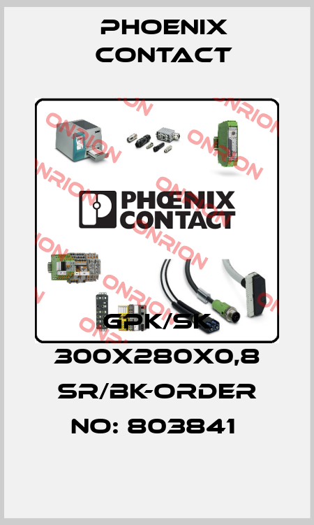 GPK/SK 300X280X0,8 SR/BK-ORDER NO: 803841  Phoenix Contact