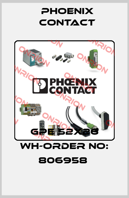 GPE 52X26 WH-ORDER NO: 806958  Phoenix Contact
