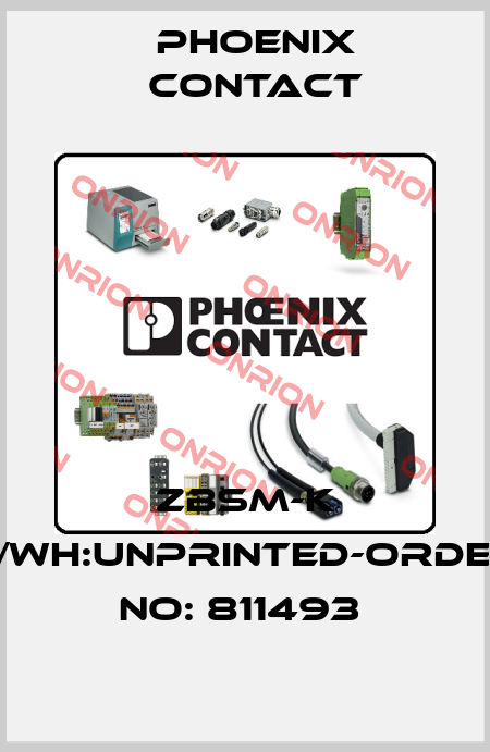 ZBSM-K 5/WH:UNPRINTED-ORDER NO: 811493  Phoenix Contact