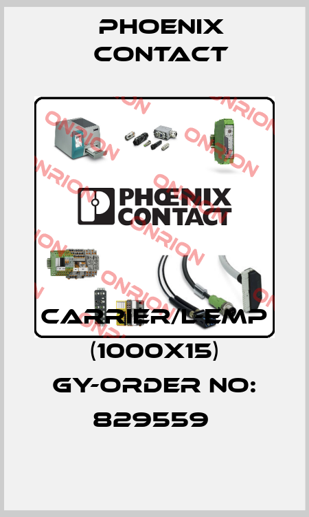 CARRIER/L-EMP (1000X15) GY-ORDER NO: 829559  Phoenix Contact
