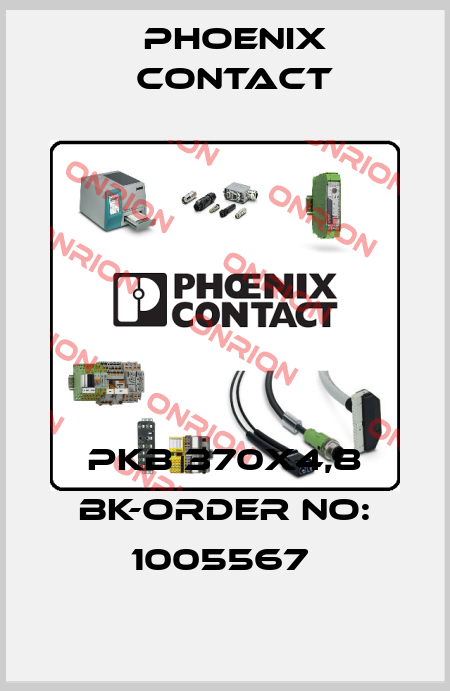 PKB 370X4,8 BK-ORDER NO: 1005567  Phoenix Contact