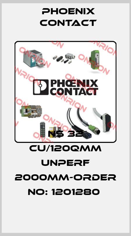 NS 32 CU/120QMM UNPERF 2000MM-ORDER NO: 1201280  Phoenix Contact